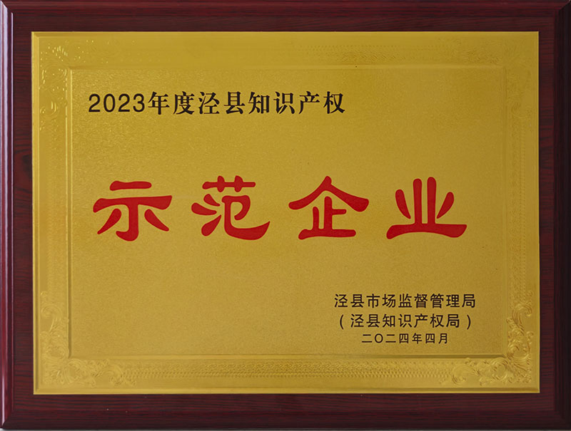 2023年度涇縣知識產(chǎn)權(quán)示范企業(yè)